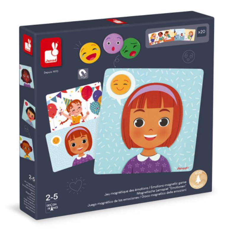სათამაშო ემოციები Janod Emotions Magnetic Game J08038 - Image 7