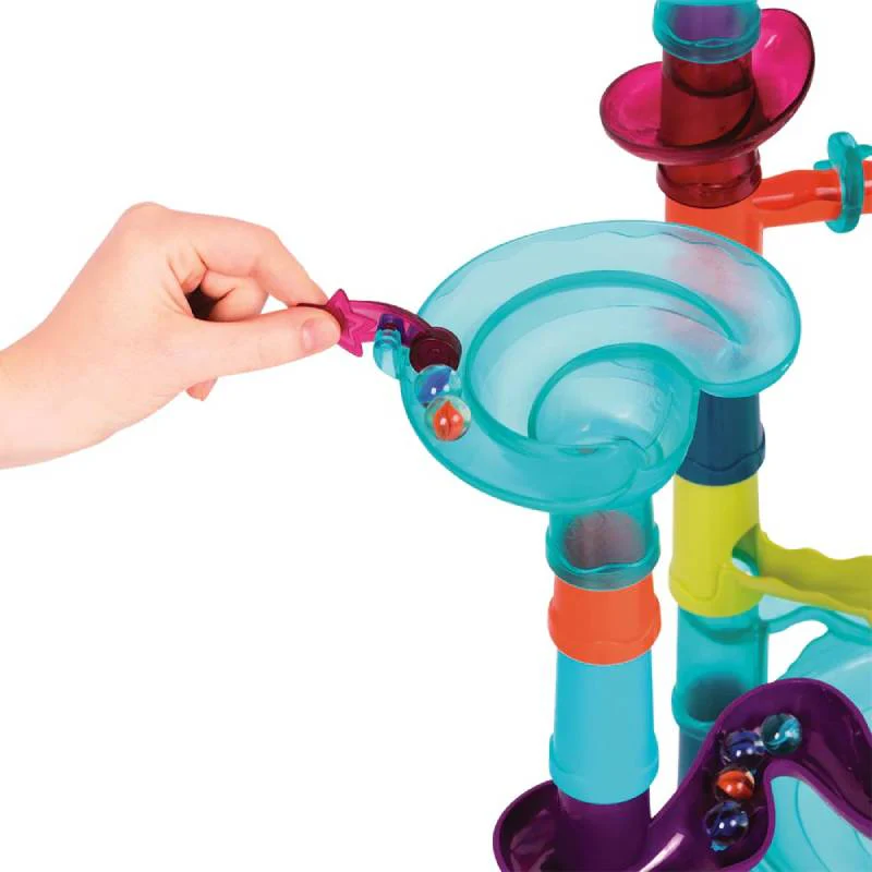 სათამაშო კონსტრუქტორი ბურთებთან ერთად Btoys MARBLE RUN BX2183 - Image 4