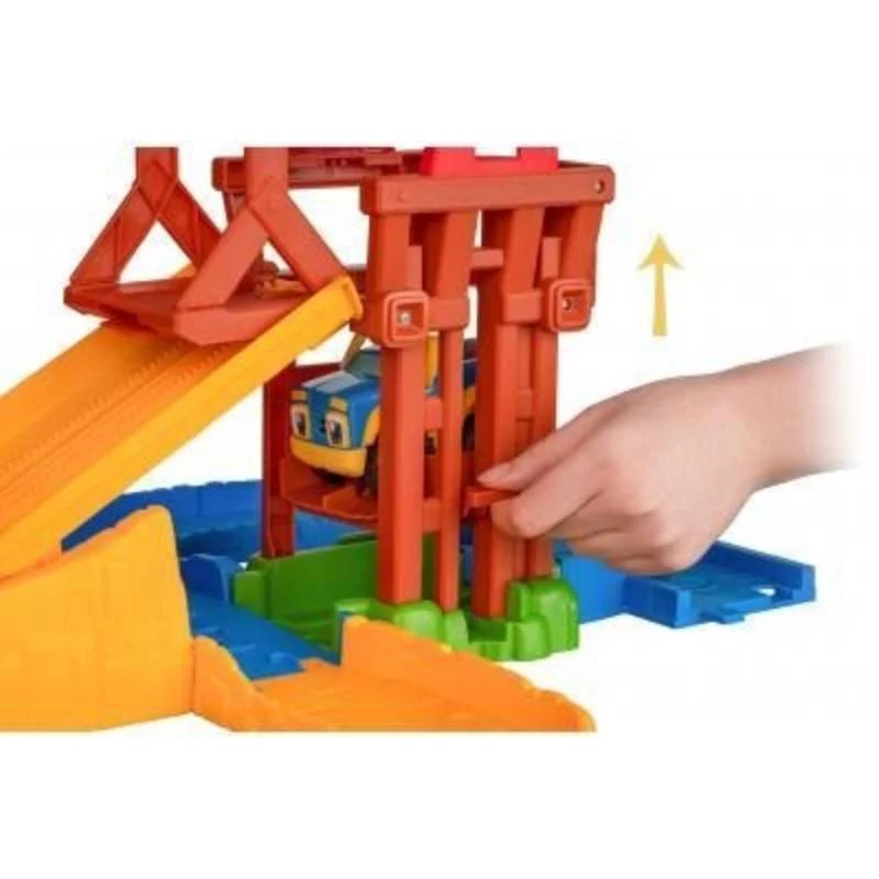 სათამაშო მანქანა და საბაგირო გზა Rev&Roll Wild Wheelin' Stunt Park EU881520 - Image 7