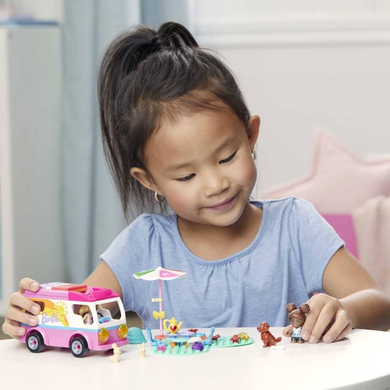 სათამაშო სამშენებლო კუბიკები Mega Construx Barbie Dream Camper - Image 2