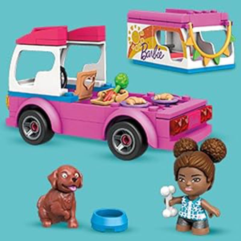 სათამაშო სამშენებლო კუბიკები Mega Construx Barbie Dream Camper - Image 5