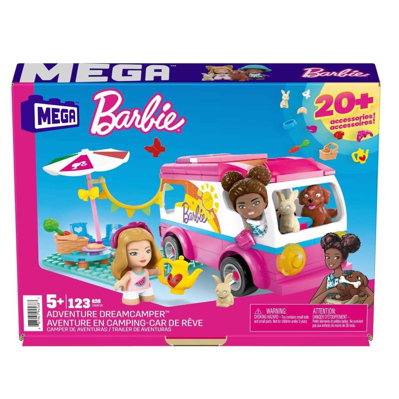 სათამაშო სამშენებლო კუბიკები Mega Construx Barbie Dream Camper - Image 7