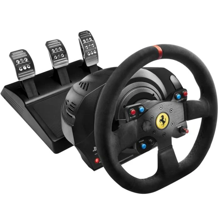 სათამაშო საჭე პედლებით Thrustmaster T300 Ferrari Integral Racing Wheel Alcantara Edition