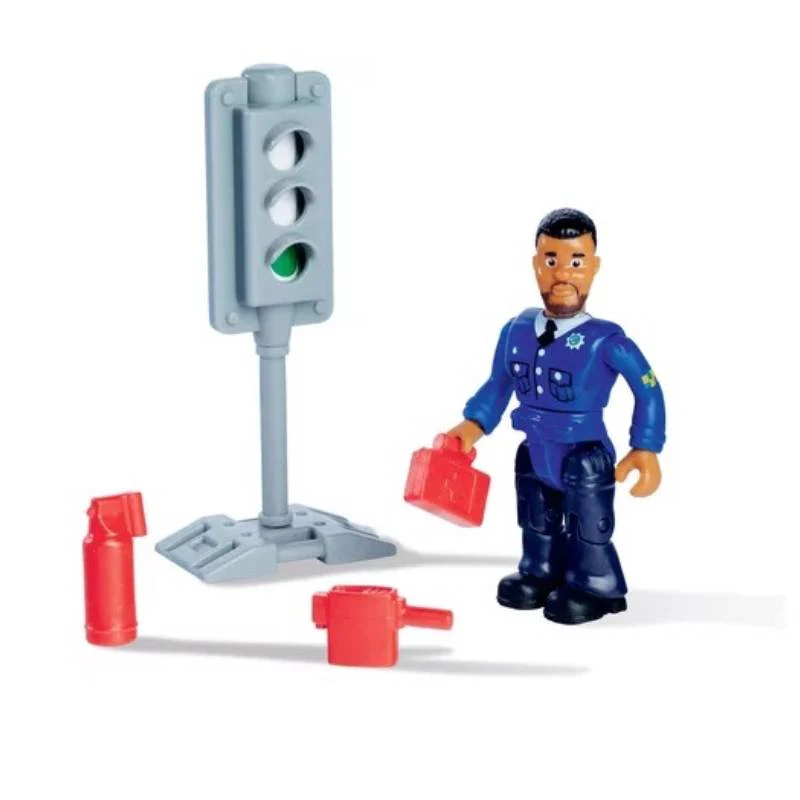 სათამაშო სახანძრო მანქანა Simba Fireman Sam Police Car and Figure - Image 4