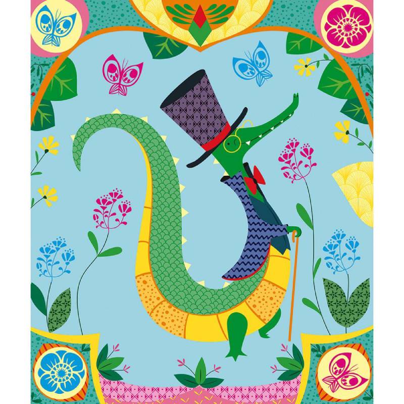სათამაშო სახატავი ნაკრები Janod Cards with stamps Lovely animals J07819 - Image 3