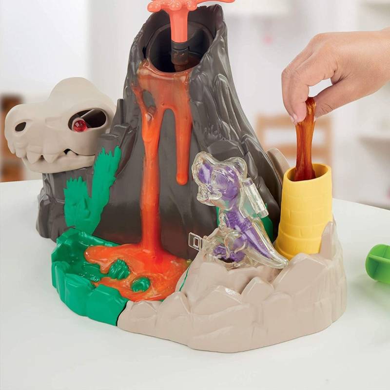 სათამაშო ვულკანის და ტყლარწების ნაკრები Play-Doh Dino Crew Lava Bones Island - Image 2