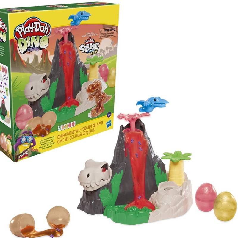 სათამაშო ვულკანის და ტყლარწების ნაკრები Play-Doh Dino Crew Lava Bones Island - Image 4