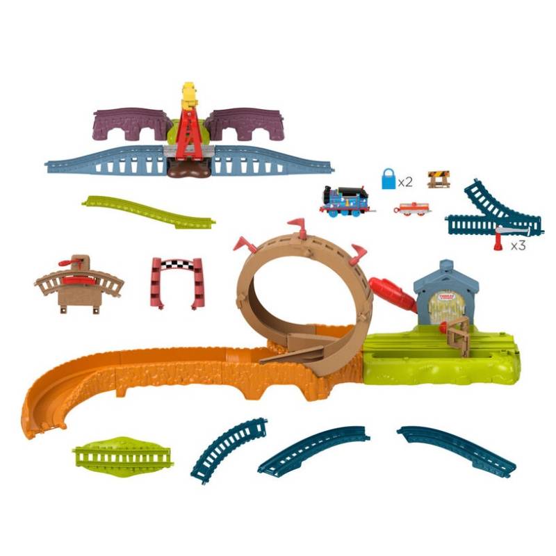 სათამაშო ხიდი და რკინიგზა Thomas & Friends Launch & Loop Maintenance Yard - Image 5