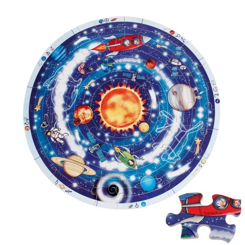 სათამაშო ხის ფაზლი-პლანეტები Beleduc Planets 11020