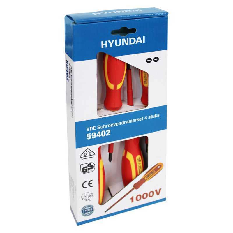 ელექტრიკოსის სახრახნისების 4ც ნაკრები HYUNDAI 59402 - Image 3