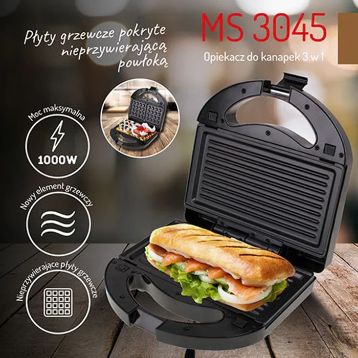 სენდვიჩის აპარატი Mesko MS3045 - Image 9