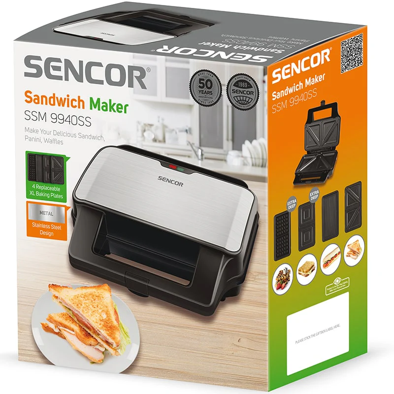 სენდვიჩის(ვაფლის) აპარატი SENCOR SSM 9940SS - Image 15