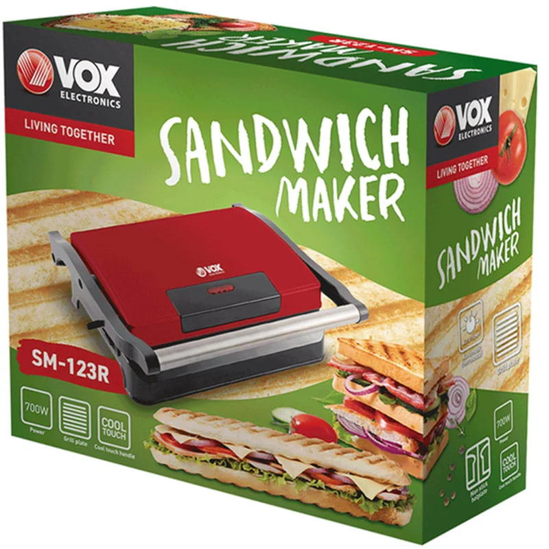 სენდვიჩის აპარატი VOX SM123R - Image 2