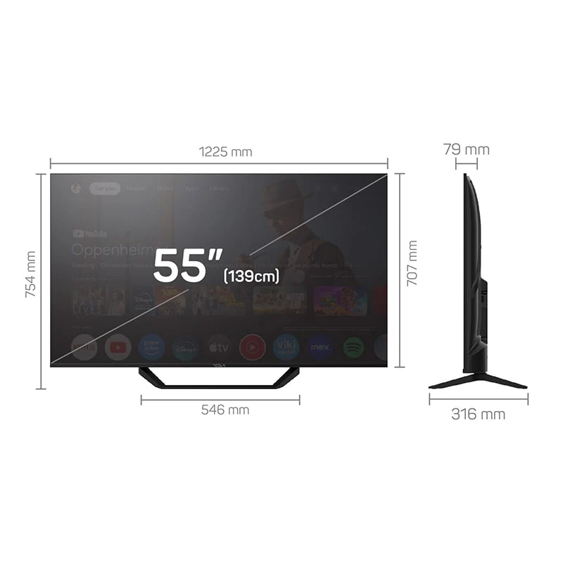 Smart 4K ტელევიზორი Tesla 55E655BUS 55 inch (140მ) - Image 4