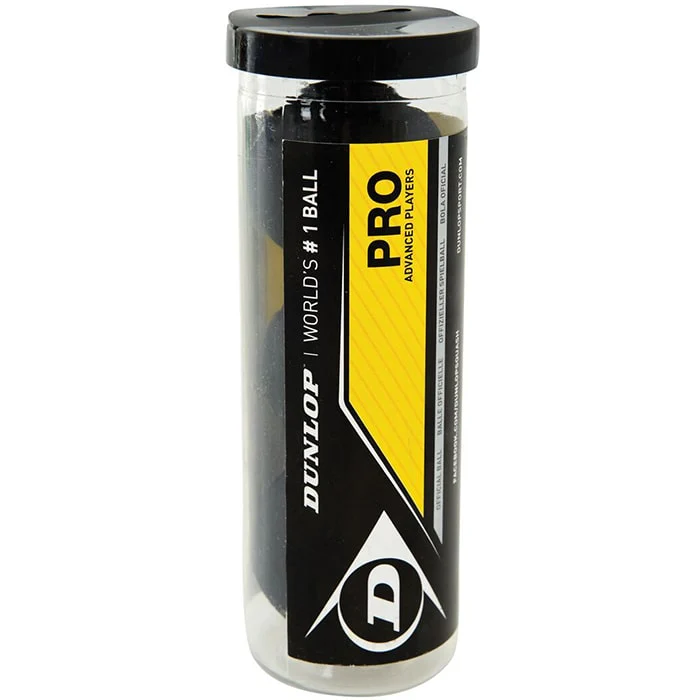 სქვოშის ბურთი 3ც Dunlop PRO 2YellowDot 3 tube