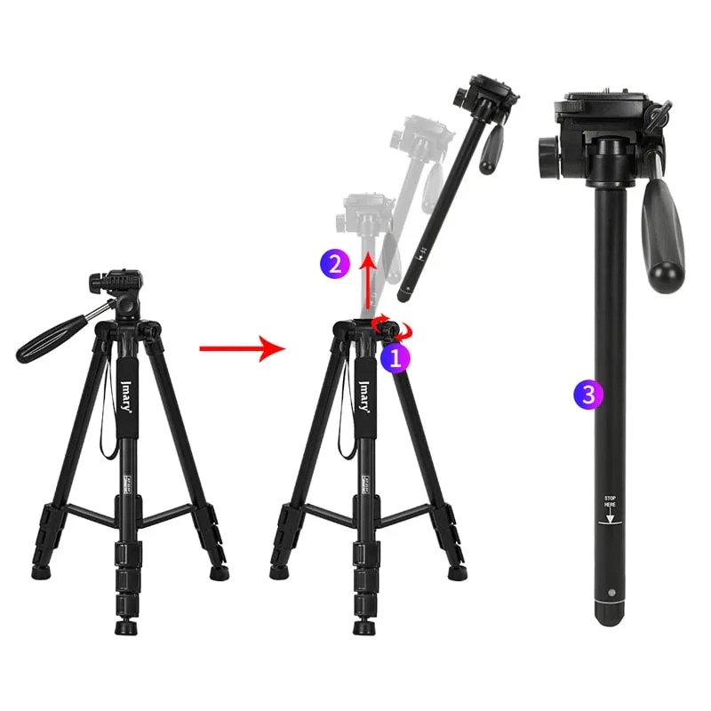 შტატივი და სელფის ჯოხი 2-1 ში JMARY KP-2254 - Image 5