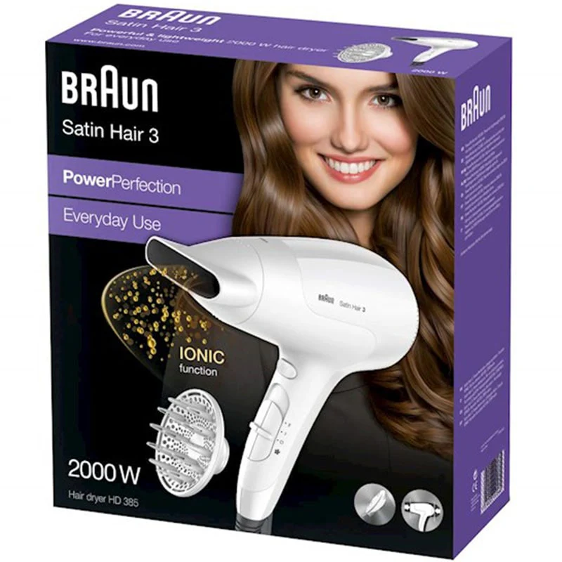 თმის საშრობი BRAUN DRYER HD385 WHT - Image 4