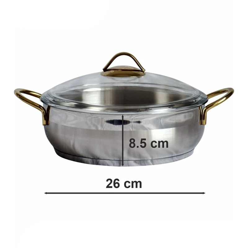 უჟანგავი ფოლადი ქვაბების ნაკრები Oncu 8PCS - Image 6