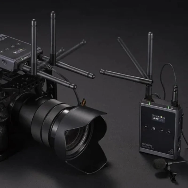უსადენო მიკროფონი სისტემით GODOX Godox UHF WMicS1 Pro Kit1 Black - Image 5