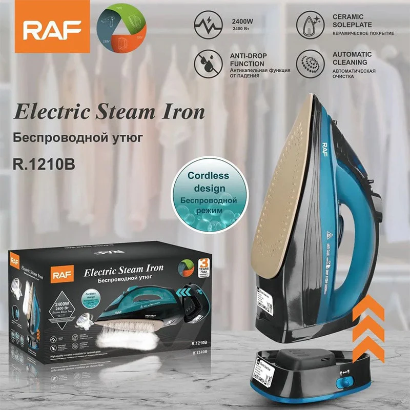 უსადენო ორთქლის უთო 2400W Raf R.1210 - Image 3