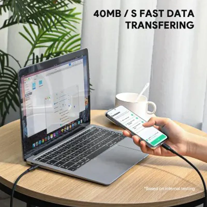 USB კაბელი Aukey CB-SCC102 Circlet Blink 100W Silicone PD Charge Cable 1.8M - Black - Image 3