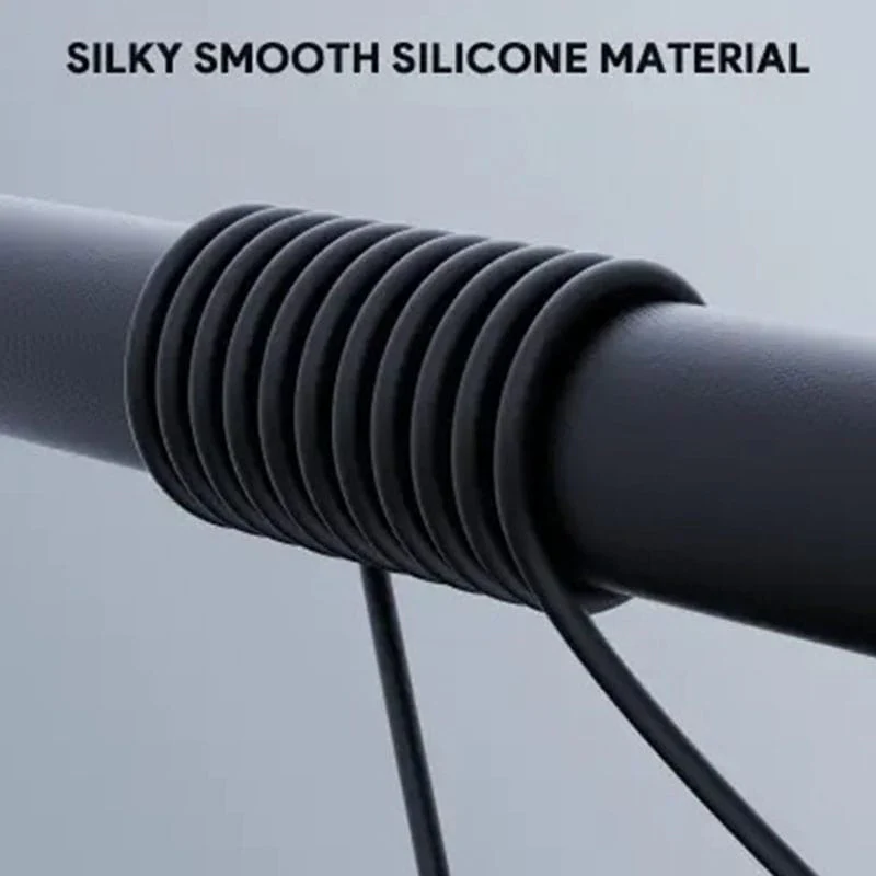 USB კაბელი Aukey CB-SCC102 Circlet Blink 100W Silicone PD Charge Cable 1.8M - Black - Image 8