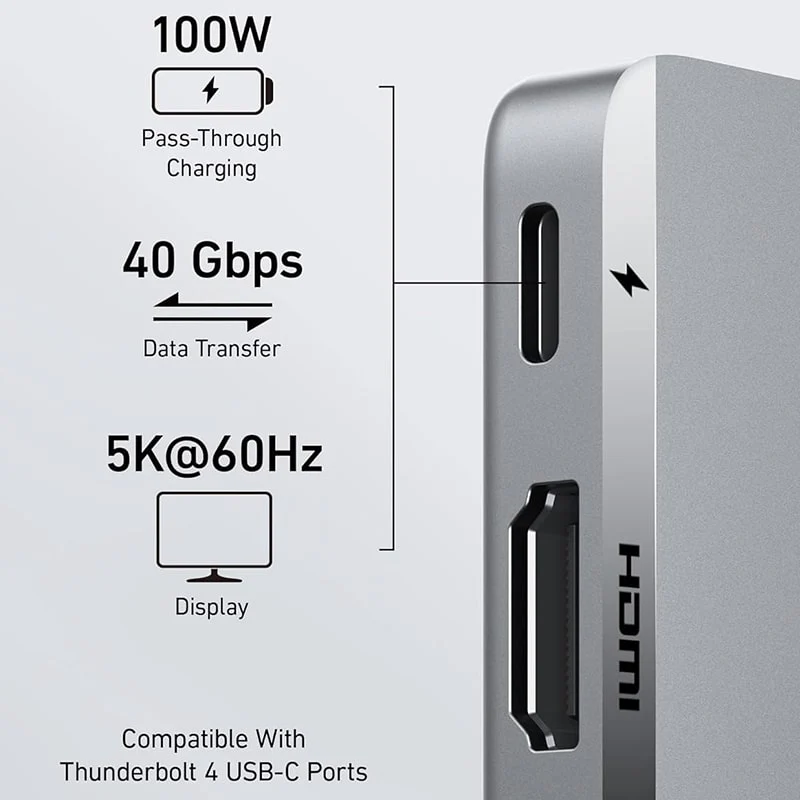 USB-C ჰაბი MacBook-ისთვის 7-2-ში Anker 547 - Image 3