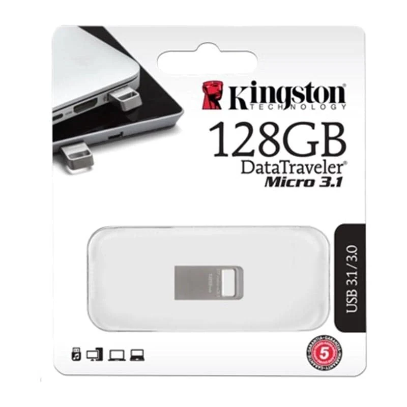 USB ფლეშ მეხსიერება Kingston DTMC3 Silver (128GB) - Image 2