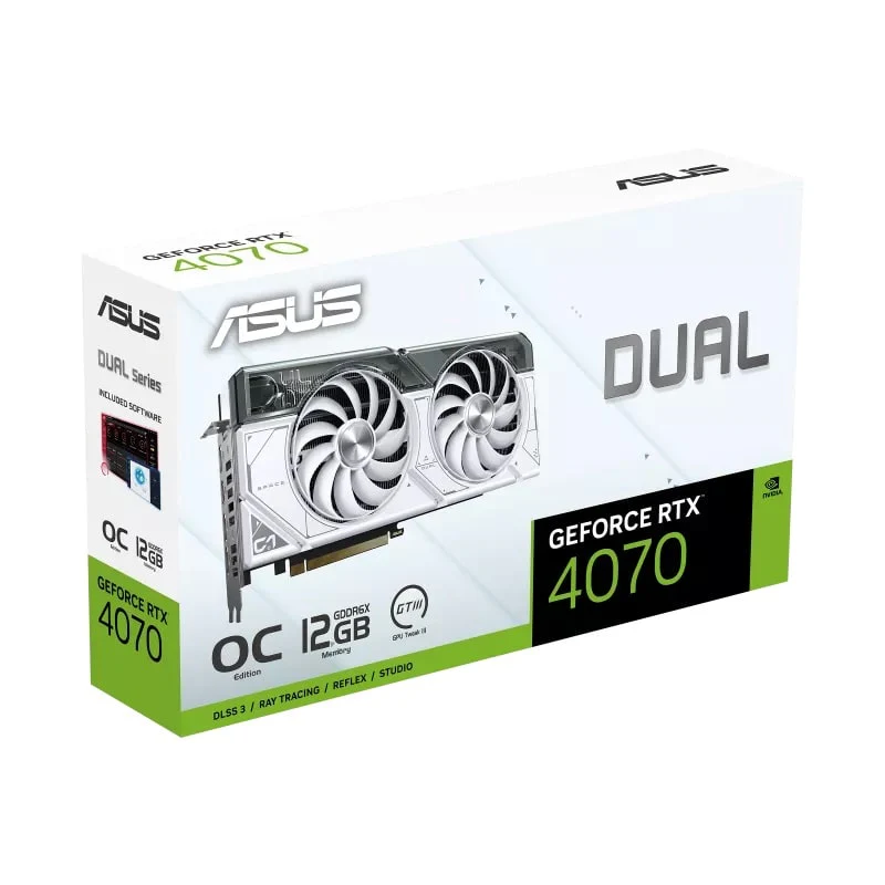 ვიდეო ბარათი ASUS Dual GeForce RTX 4070 White OC Edition 12GB GDDR6X (90YV0IZ4-M0NA00) - Image 6
