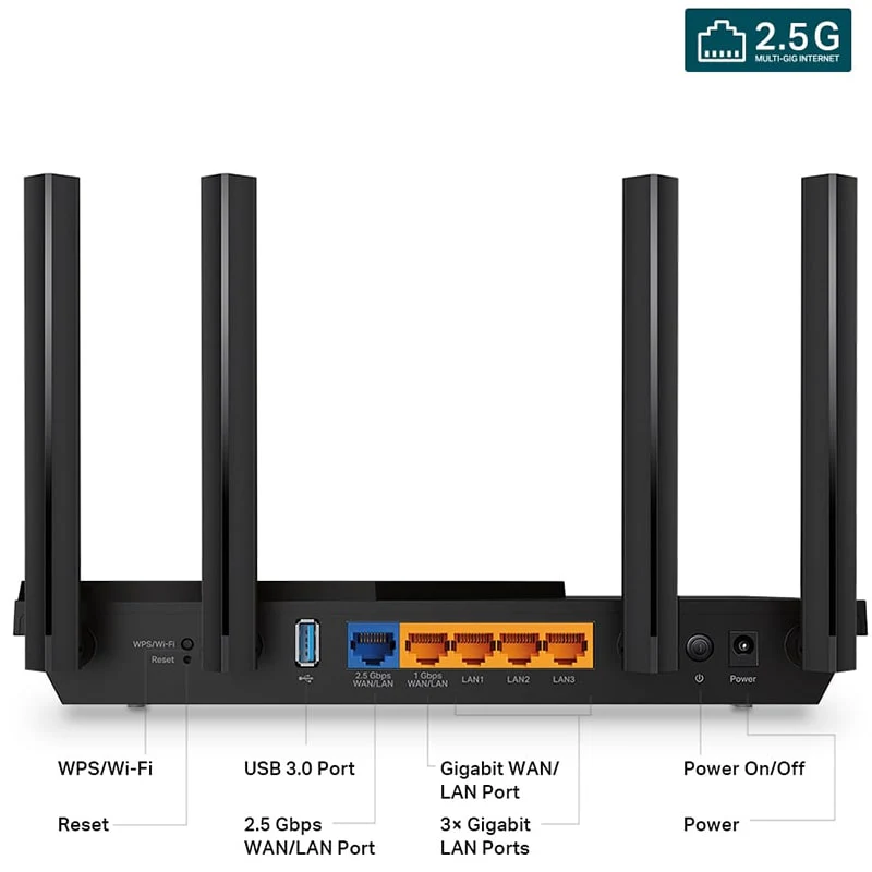 Wi-Fi როუტერი TP-Link Archer AX55 Pro Wi-Fi 6 - Image 3