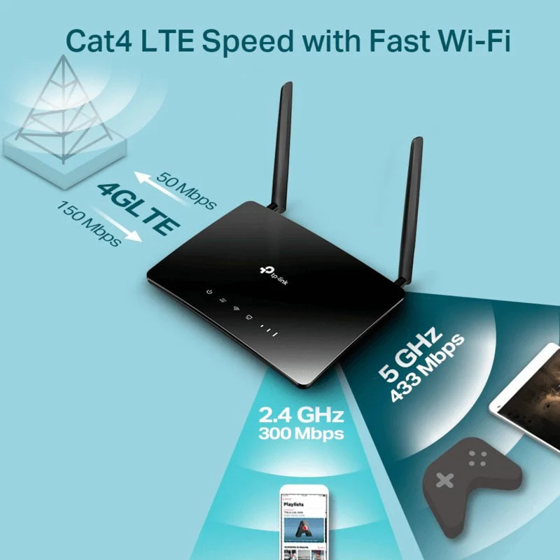 Wi-Fi როუტერი TP-Link Archer MR202 AC750 Wireless Dual Band 4G LTE Router - Image 6