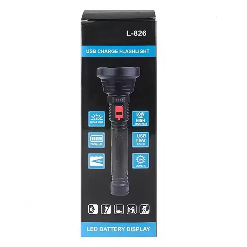 წყალგამძლე მძლავრი ფანარი OEM L-826 - Image 7